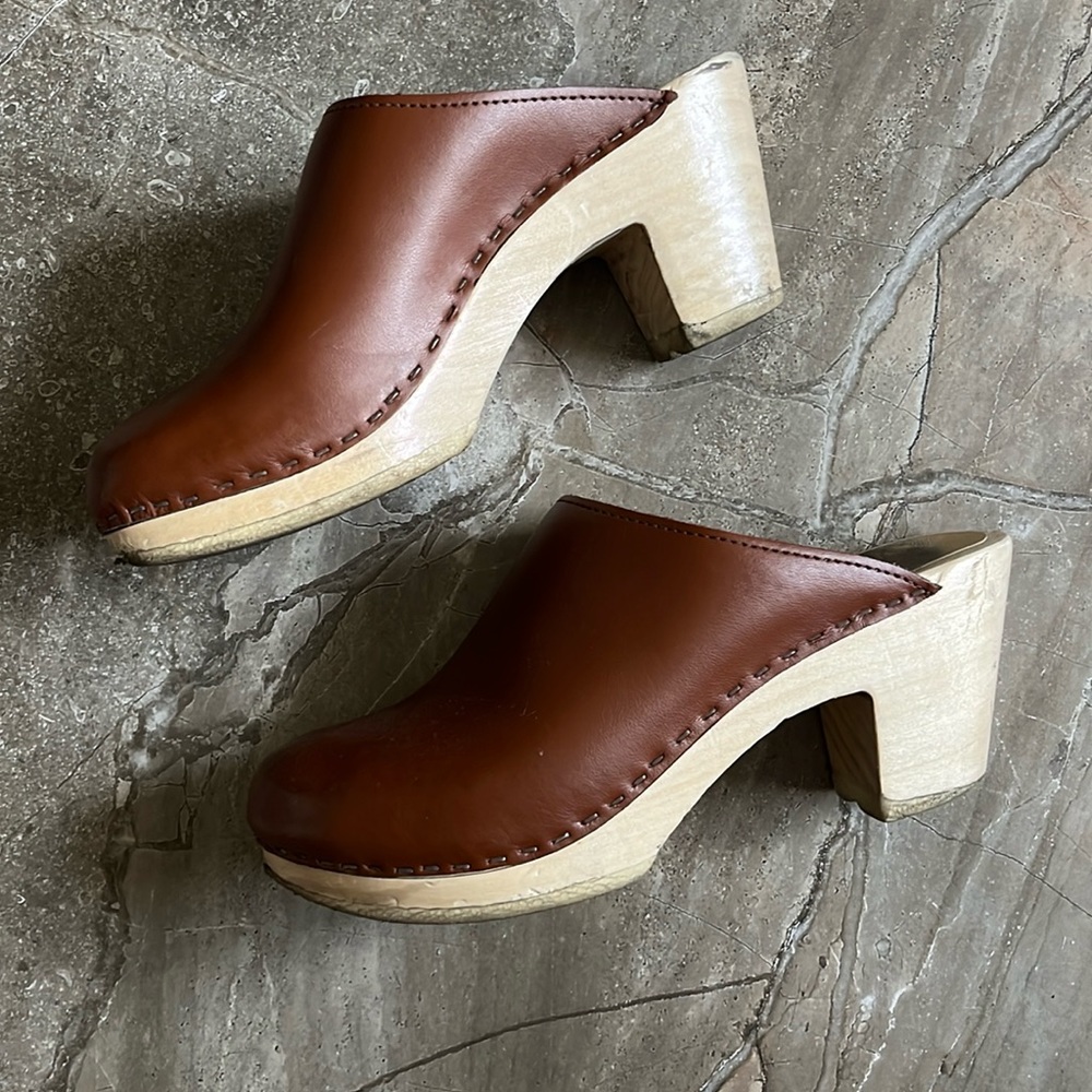 Sven leather clogs - bespoke Swedish style clog made in the USA